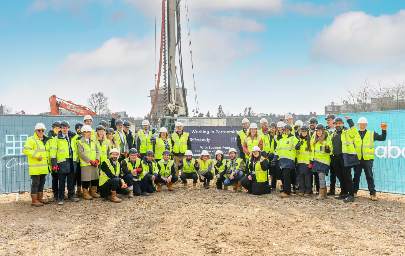 Breaking ground at St Ann’s, North London, with Peabody.