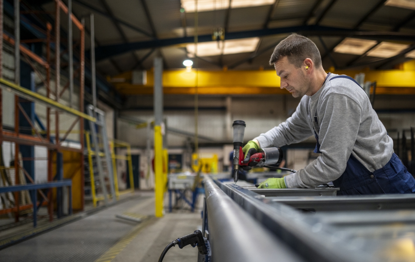 Off-site manufacturing at Fusion Steel Framing.